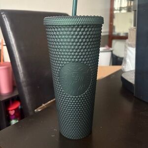 Emerald Green Studded Starbucks Tumbler